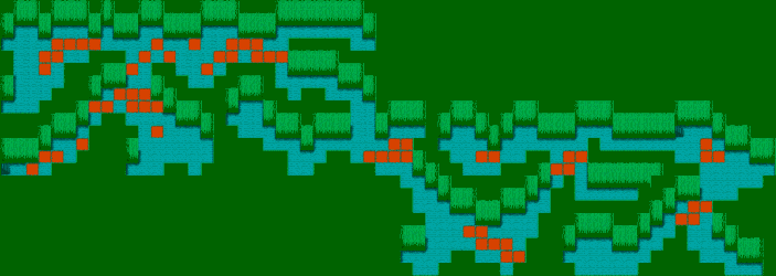 Map of the underwater passageway