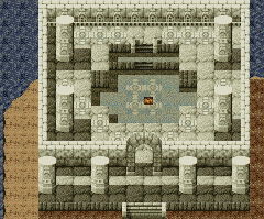 Map of Soldiers' Temple inside the temple
