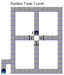 Corona Tower level 1 map