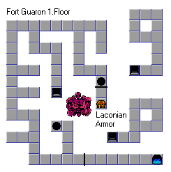 Fort Guaron level 1 map
