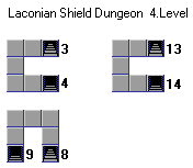 Laconian Shield Dungeon level 4 map