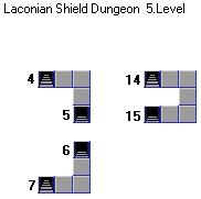Laconian Shield Dungeon level 5 map