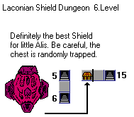 Laconian Shield Dungeon level 6 map