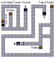 Lost Island Tower level 4 map