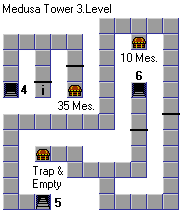 Medusa Tower level 3 map