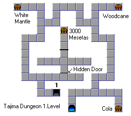 Tajima Cave level 1 map