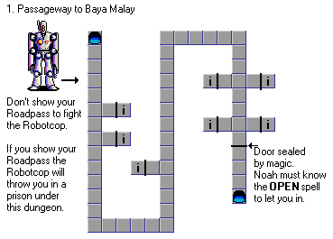 Passageway to Baya Malay 1 level 1 map